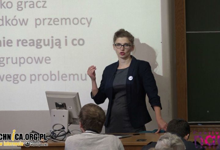 Agata Komenda-Brodowska, wykład "Przemoc szkolna jako zjawisko grupowe"